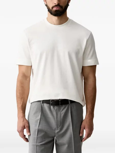 Tricou Joop! cu decolteu rotund alb