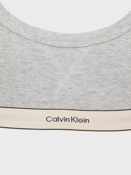 Без підкладки бюстгальтер Calvin Klein сірий