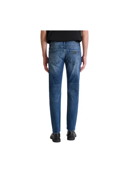 Jeansy o kroju comfort tapered fit z 5 Antony Morato niebieski