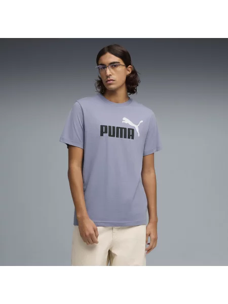 PUMA koszulka Essentials z dwukolorowym logo No. 1 Odzież S szary