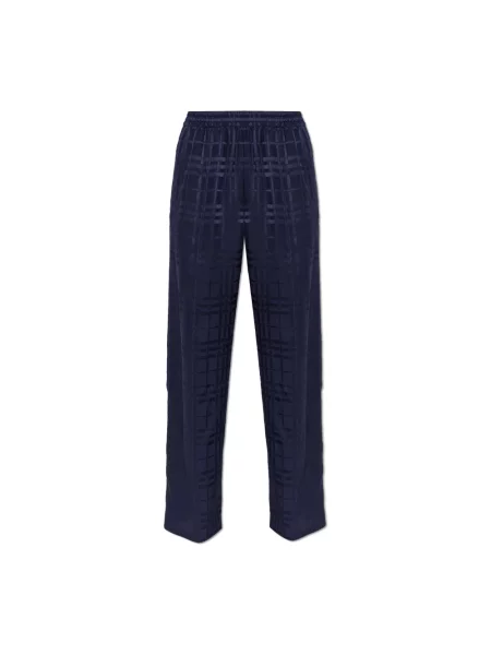 Spodnie Burberry niebieskie