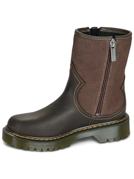 Botine copii Dr. Martens maro