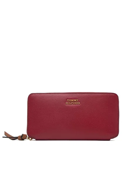 Portofel Tommy Hilfiger Th Leather Lrg Za Wallet roșu