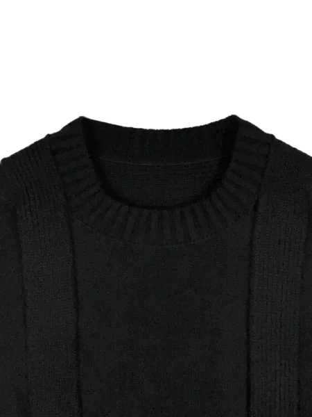 Pulover Sacai de lână negru