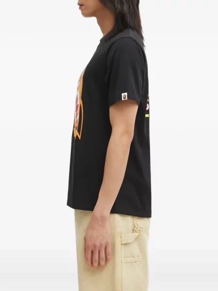 Tricou A Bathing Ape® cu imagine cu dungi de tigru negru