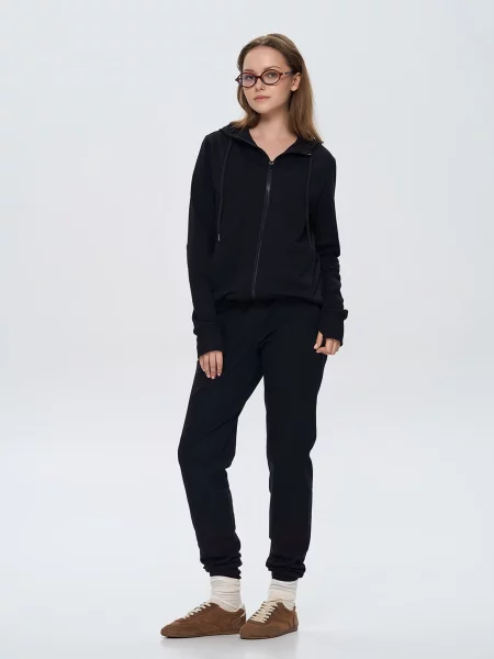 Худі Роза чорний