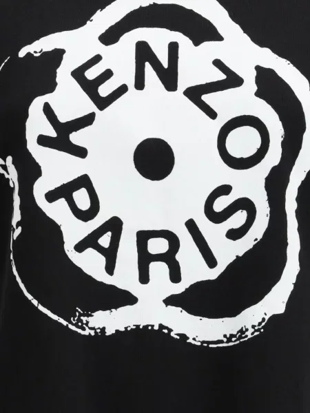 Tricou Kenzo cu model floral cu imagine negru