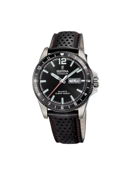 FESTINA Analogové hodinky Watch Calendario Titanium' černá