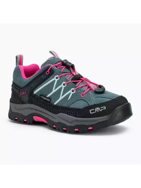 Wodoodporne buty CMP Rigel Low dla dzieci w kolorze niebieskawo-szarym 28 szare