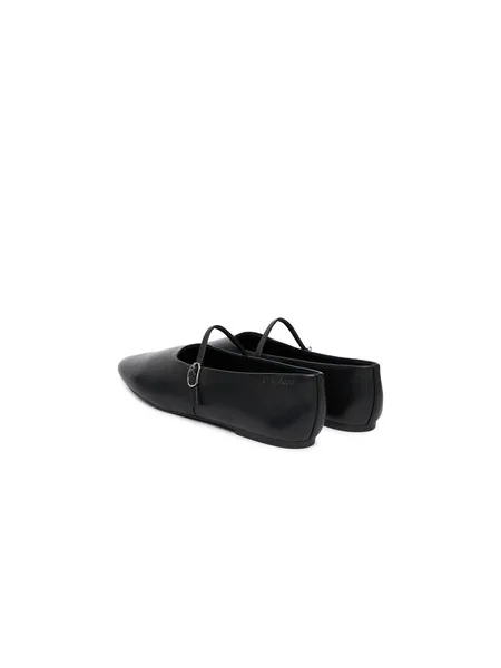 Calvin Klein Baleríny s ramienkom čierna
