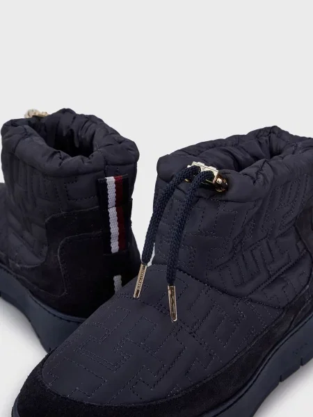 Дутики Tommy Hilfiger с принтом синие