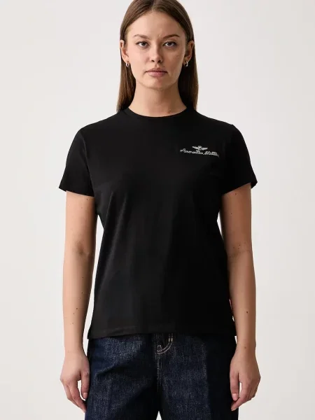 Aeronautica Militare tricou pentru femei din cu negru