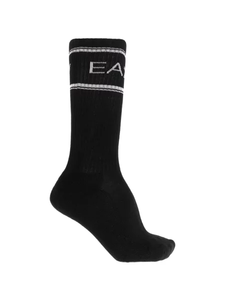 Șosete Ea7 Emporio Armani tricotate cu autograf negru