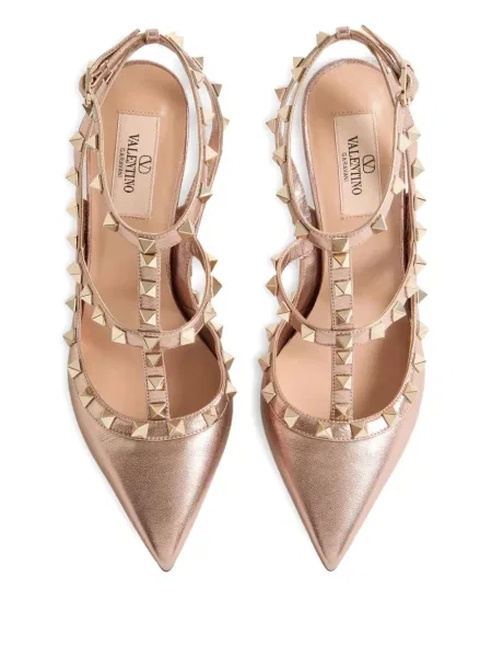 Pantofi cu toc Valentino Garavani din piele roz