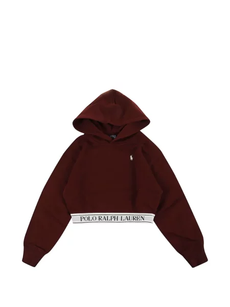Bluza z kapturem dziecięca Polo Ralph Lauren czerwona