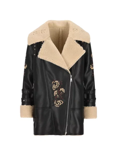 Geacă Uncommon cu model floral negru