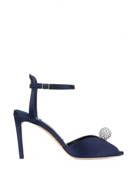 Sandale Jimmy Choo din satin albastru