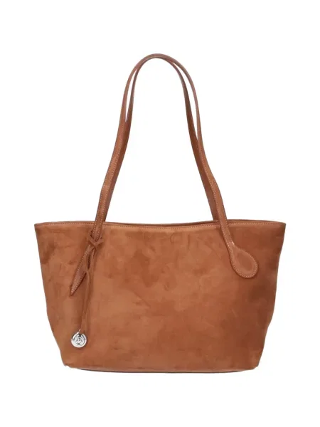 Geantă shopper Liffner din piele de căprioară maro