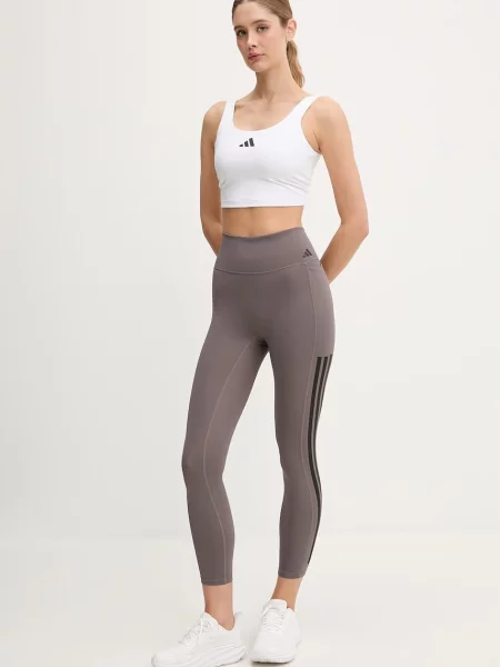 Adidas Legíny Optime Workout sivá