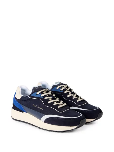 Sneakerși Paul Smith din piele albastru