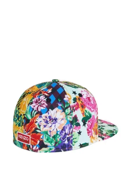 Șapcă Kenzo cu model floral cu imagine albastru