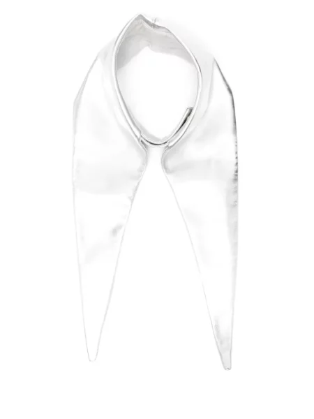 Inel Mitiliane Couture din piele argintiu
