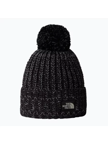 Dzianinowa czapka The North Face chunky z grubej dzianiny czarna