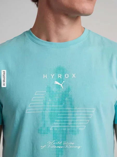 T-shirt o kroju regular fit do sportu z nadrukiem z logo model CLOUDSPUN' Puma Performance miętowa