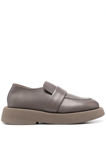 Pantofi loafer Marsell din piele slip-on gri