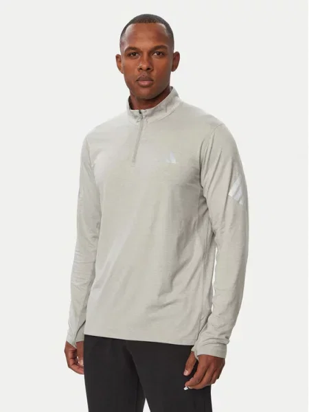 ADIDAS PERFORMANCE Tehnička sportska majica Iconic srebrno / melange siva