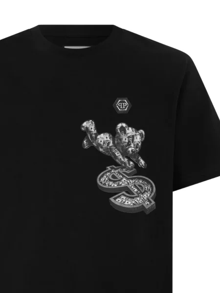 Ursuleț de pluș tricou Philipp Plein negru