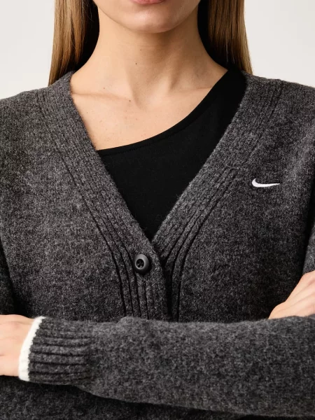 Nike Sportswear жилетка дамска с добавена вълна Chill Knit сиво