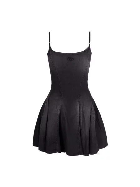 Sukienka jeansowa Diesel czarna