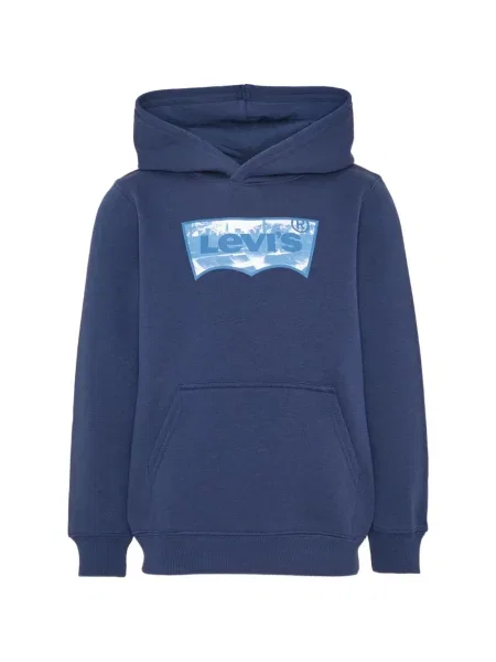Bluza z kapturem dziecięca Levi's niebieska