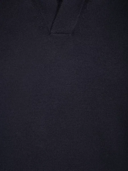 Gulerat tricou polo Dell'oglio albastru
