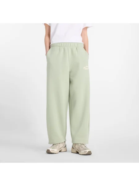 New balance Hlače Heritage svetlo zelena bela