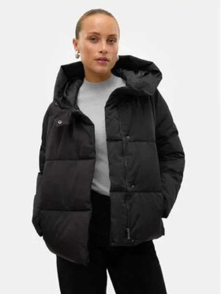 VERO MODA Zimní bunda Stella černá hnědá