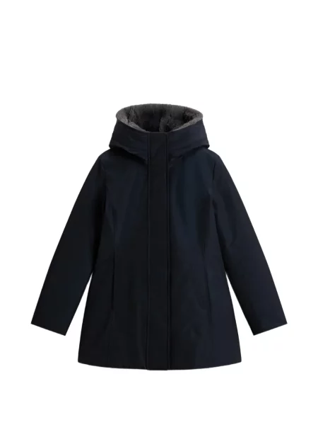 Geacă parka Woolrich cu blană albastru