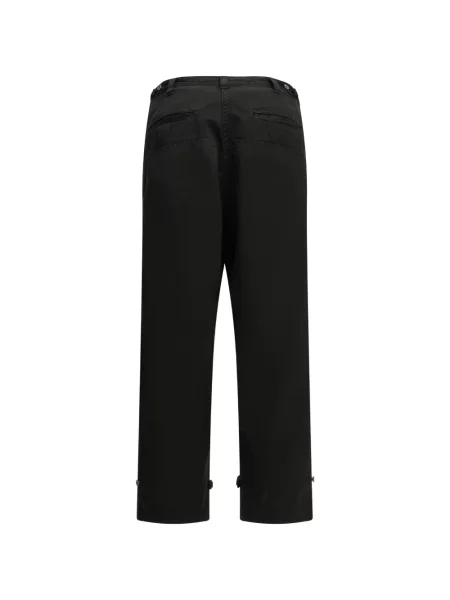 Pantaloni A.presse cu model herringbone negru