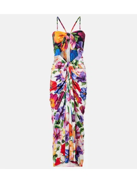 Rochie midi Dolce&gabbana cu model floral drapată