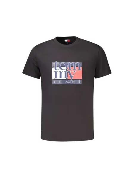 Tommy Hilfiger Koszulki Mężczyzna M Koszulka czarny