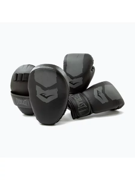 Zestaw bokserski Everlast Prospect 2 Tarcze + rękawice black/grey czarne