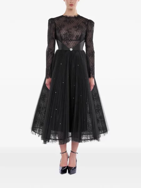 Rochie Araftu din dantelă negru