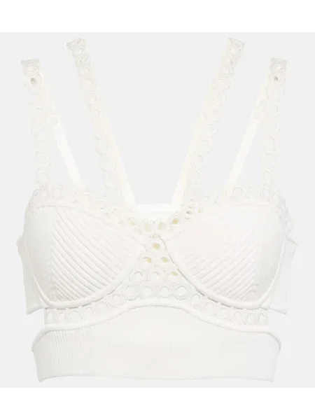Cropp top Simkhai alb