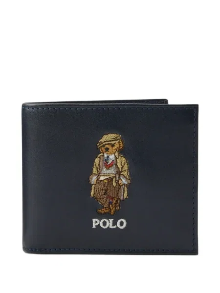 Krótka czapka z daszkiem Polo Ralph Lauren w jodełkę jednorzędowa niebieska
