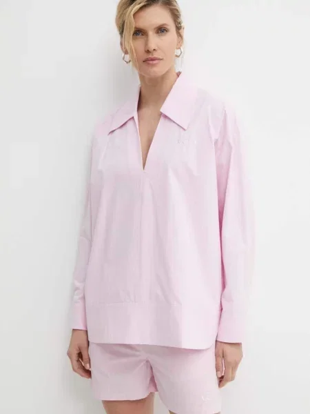 Cămașă Résumé roz