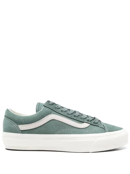 Sneakerși Vans din piele de căprioară verde