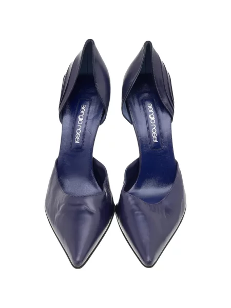Pantofi cu toc Sergio Rossi din piele violet