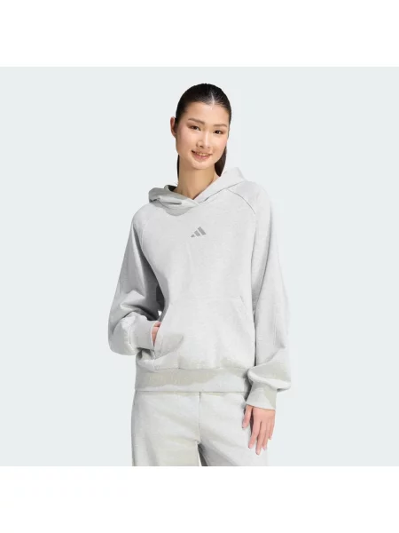 MIKINA S KAPUCÍ ADIDAS KIT SMALL LOGO šedá