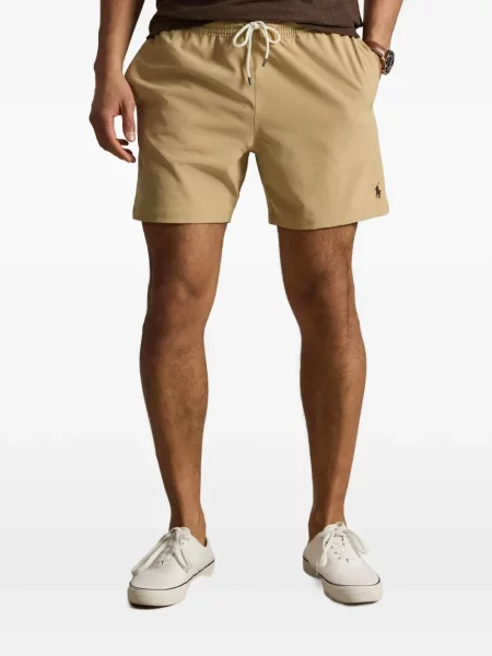 Μεταξωτό καρό polo Polo Ralph Lauren με αυτόγραφο μαύρο